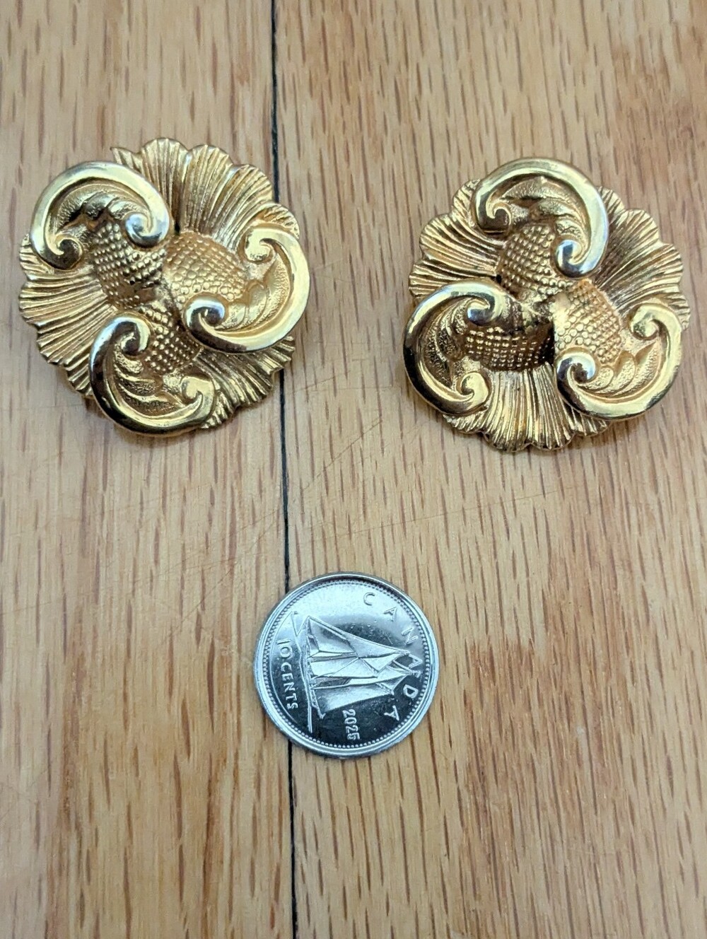 Vintage God Costume Jewellery Earrings
